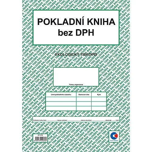 Baloušek - Pokladní kniha, ET378, bez DPH A4 Sleva