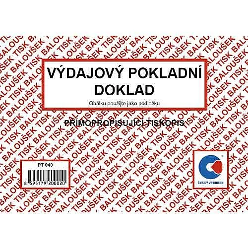Baloušek - Výdajový pokladní doklad, PT040, NCR Bezpečná Platba