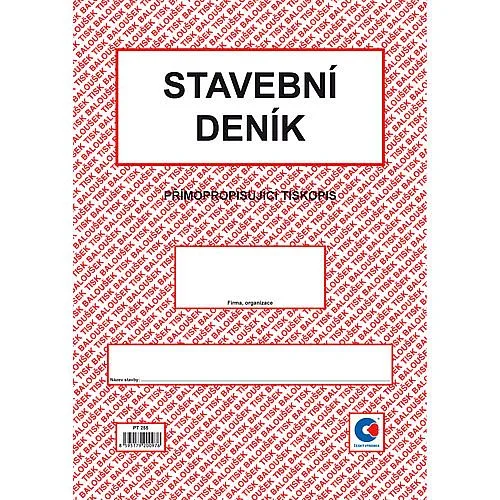 Odeslání Ihned Baloušek - Stavební deník, PT255, A4 NCR