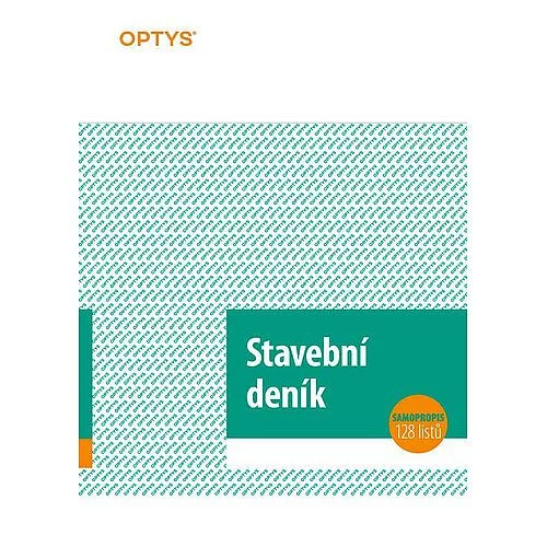Stavební deník, 128 listů Ihned K Objednání