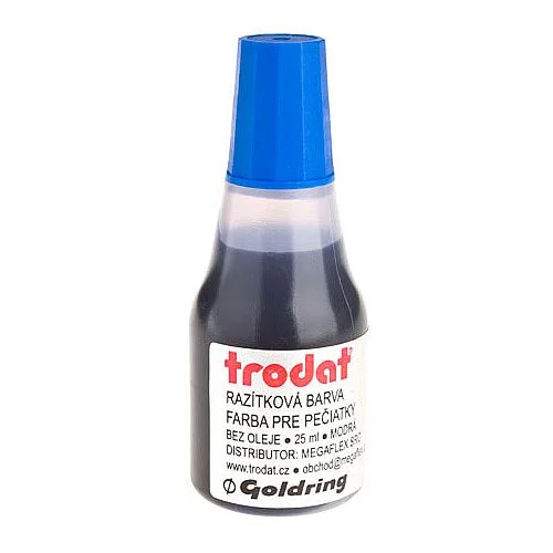Razítková barva Trodat, 25 ml, modrá Odeslání Ihned