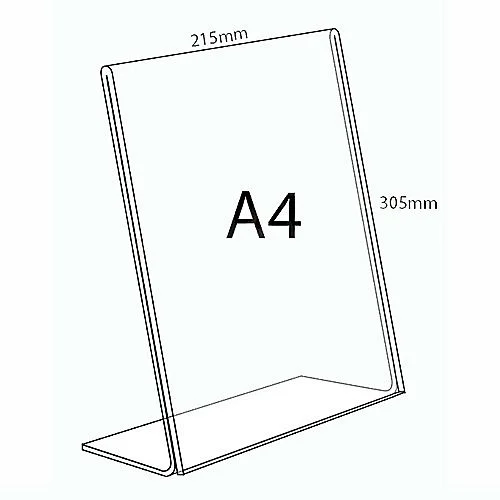 Cenová Bomba Cenovka "L", A4 na výšku plexi