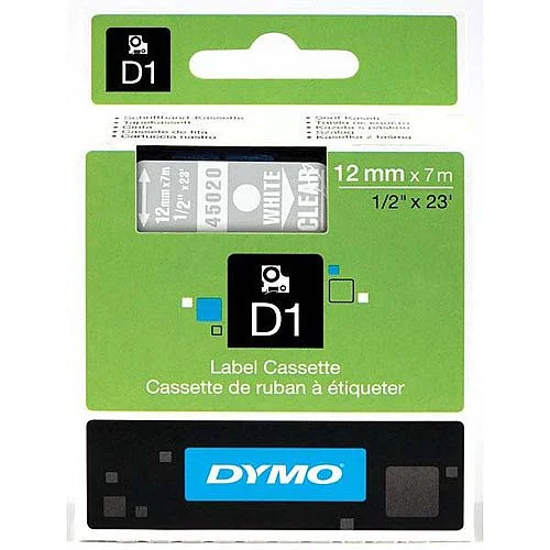 Dymo páska 12mm/7 m, 45020, transp. páska + bílý tisk Oblíbený