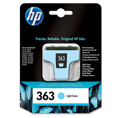 Finální Výprodej Cartridge HP No.363, C8774ee, light azurová