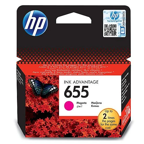 Cartridge HP No.655, CZ111ae, purpurová Výprodej