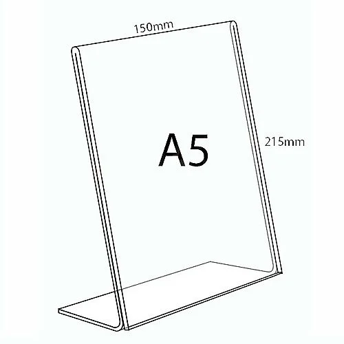 Cenovka "L", A5 na výšku plexi Vrácení Zdarma