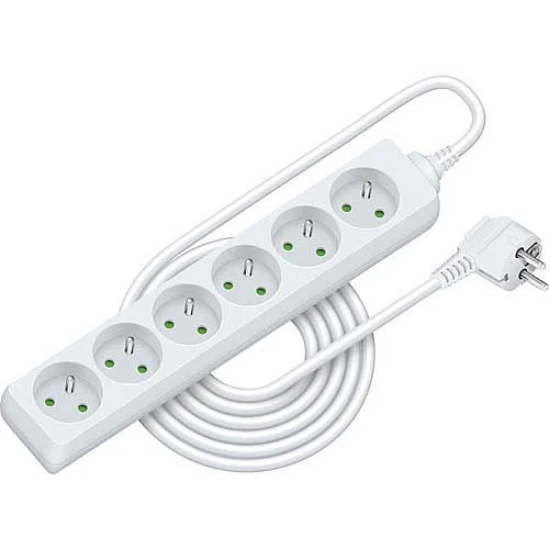 Prodlužovací kabel 6 zásuvek, 5 m Tovární Cena