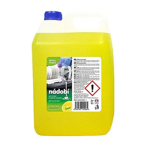 Aktuální Prostředek na nádobí Lavon, 5 l, lemon