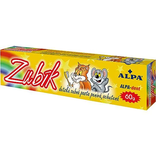 Dětská zubní pasta ALPA-dent ZUBÍK, 60 g Přímo Od Výrobce