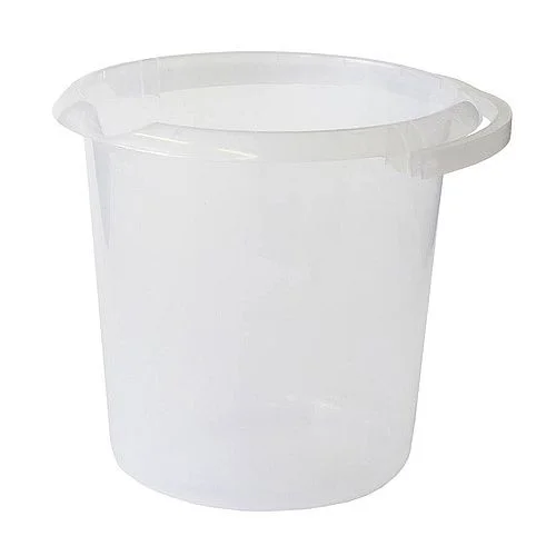 Levný Kbelík 10 l - pro styk s potravinami, transparentní