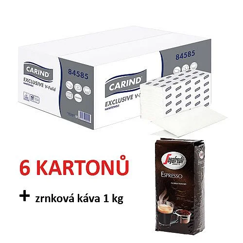 Akce Z-Z, 2 vrstvy, 6x karton + zrnková káva 1 kg Dokud Zásoby Vydrží