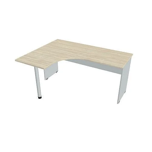 Stůl ergo pravý 160*120 cm GE60P, šedá/akát Nakupujte Hned