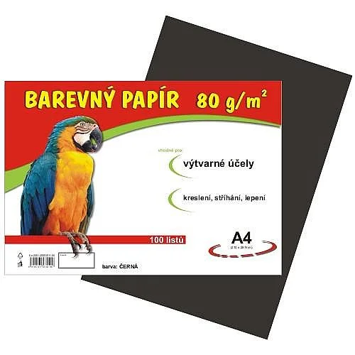 Sleva Barevný papír A4/ 80 g, 100 ls, černá