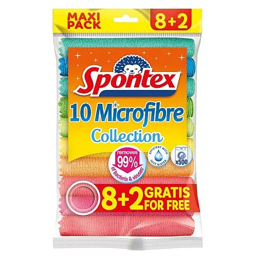 Spontex utěrka z mikrovlákna, 10 ks Nejlepší Volba