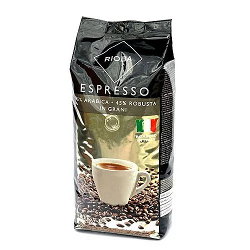 Novinka Káva zrnková Rioba, Silver 55% Arabica, 1 kg