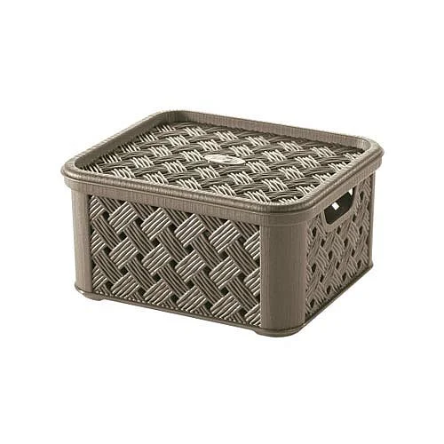 Zlevněný Box s víkem Arianna, 1,4 l, hnědá