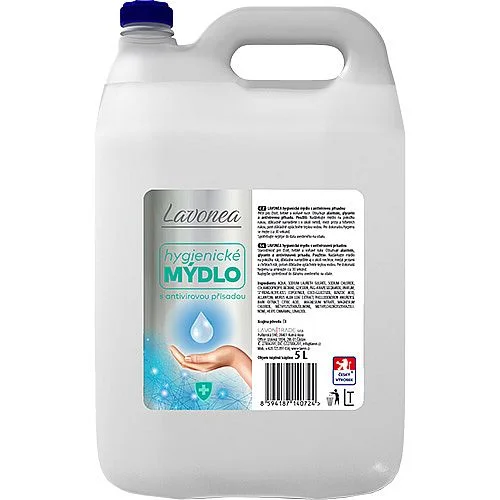 Hygienické mýdlo Lavon s antivirovou přísadou, 5 l Autentický