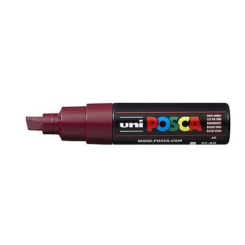 Značkový Akrylový popisovač Posca 8 mm, bordó