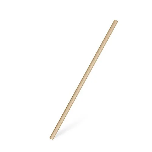 Papírová slámka rovná, natural, Ø 6 x 200 mm, 100 ks Akce