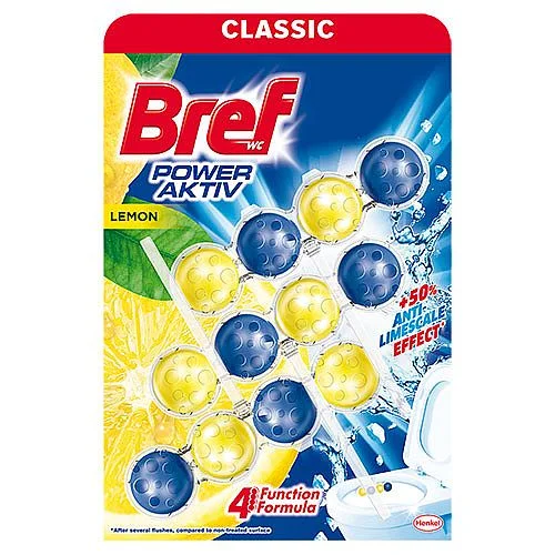 BREF Power Aktiv, Lemon, 3x 50 g Časově Omezené