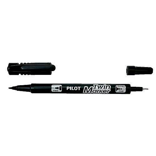 Permanentní fix Pilot Twin Marker, černá Bezpečná Platba