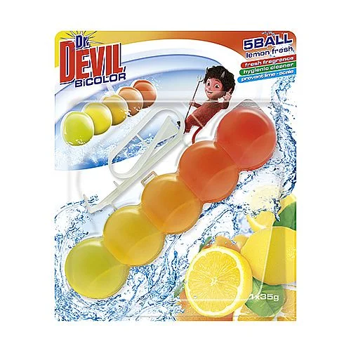 Dr. Devil BiCOLOR WC 5Ball 1 x 35 g, Lemon fresh Cenový Hit