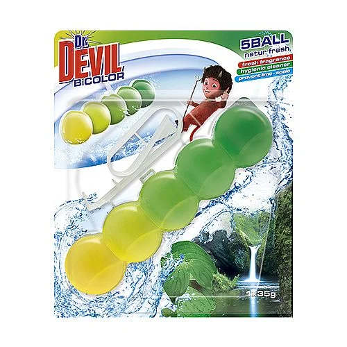 Jen Po Omezenou Doba Dr. Devil BiCOLOR WC 5Ball 1 x 35 g, Natur fresh