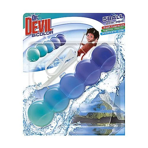 Ověřený Dr. Devil BiCOLOR WC 5Ball 1 x 35 g, Polar aqua