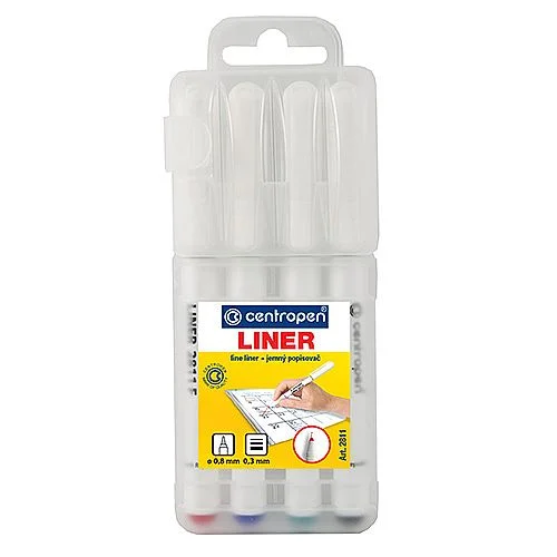 Centropen 2811 - liner 0,3 mm, 4 barvy Výhodná Nabídka