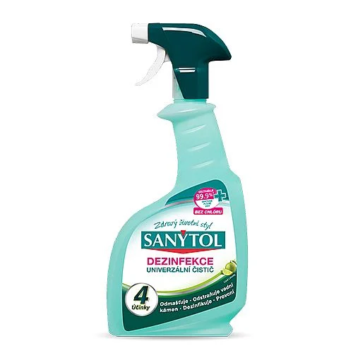 Nejlepší Volba Univerzální čistič Sanytol sprej 4v1, 500 ml, limetka
