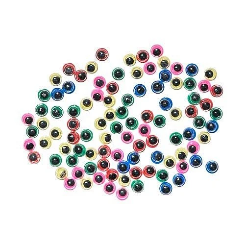 Pohyblivé oči 5 mm, mix barev, 100 ks Must-Have