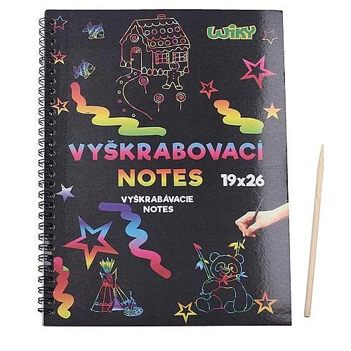 Vyškrabovací notes, 26 x 19 cm Bezpečná Platba