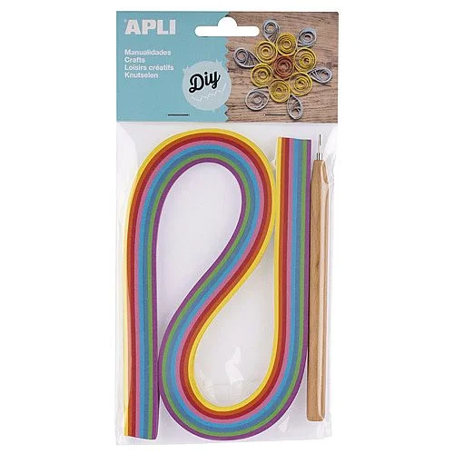 Sada Quilling - papírové proužky a pero, mix baravných vzorů - 120ks Poslední Šance