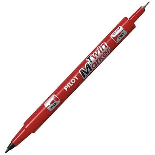 Permanentní fix Pilot Twin Marker, červená Poslední Šance