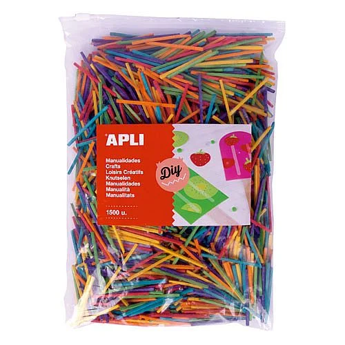Jumbo pack - mini dřívka, mix barev, 1500 kusů Finální Výprodej