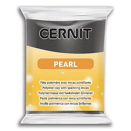 CERNIT pearl modelovací hmota, černá, 56 g Omezená Nabídka