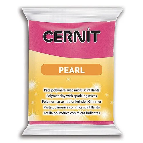Zlevněný CERNIT pearl modelovací hmota, purpurová, 56 g