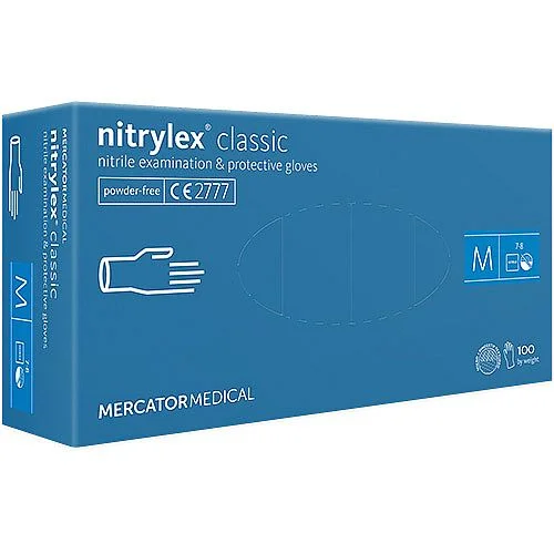 Nitrilové rukavice Nitrylex Basic modrá, č. L, 100 ks Ihned K Objednání