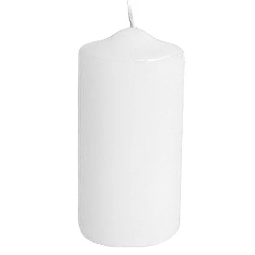 Tovární Cena Svíčka válcová, bílá, 40 x 80 mm (4 ks)