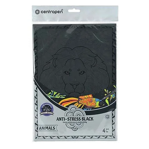Sleva Omalovánky - Anti-Stress, Black Animals