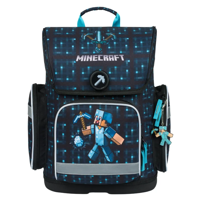 BAAGL Školní aktovka Ergo Minecraft Blue Axe Poslední Šance