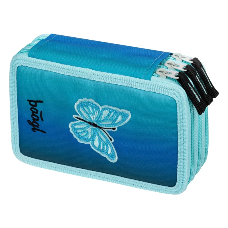 Koupit Online BAAGL Školní penál třípatrový Butterfly GRS
