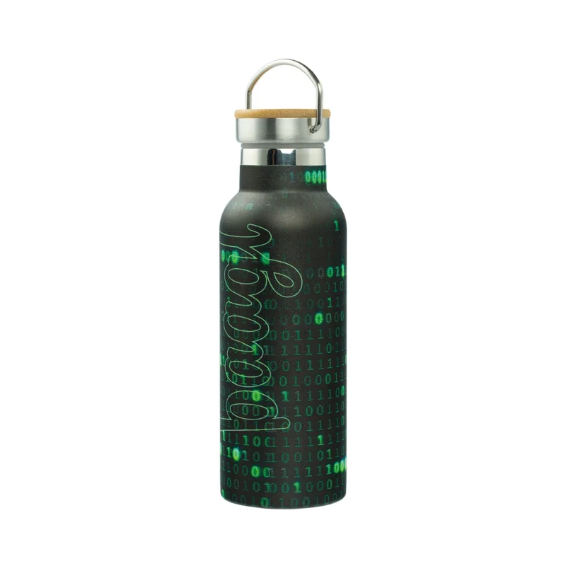 Akce BAAGL Termoláhev s bambusovým víčkem Numbers, 500 ml