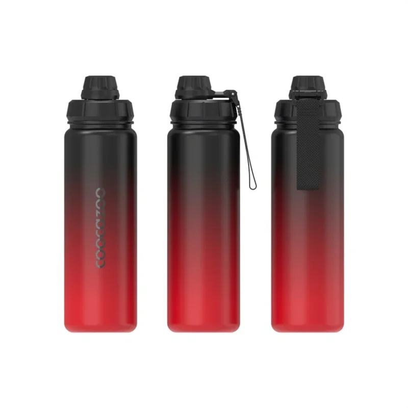 Originální Izolovaná láhev na pití z nerezové oceli coocazoo 0,7 l, Gradient Red