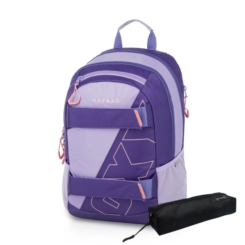 Studentský batoh + etueOXY SPORT Half Violet Vysoce Kvalitní
