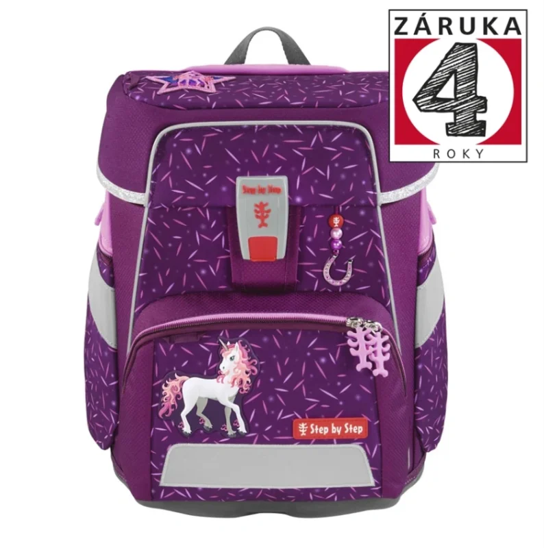 Bezpečná Platba Školní aktovka Step by Step SPACE, Pretty Unicorn - 5 dílný set, AGR certifikát