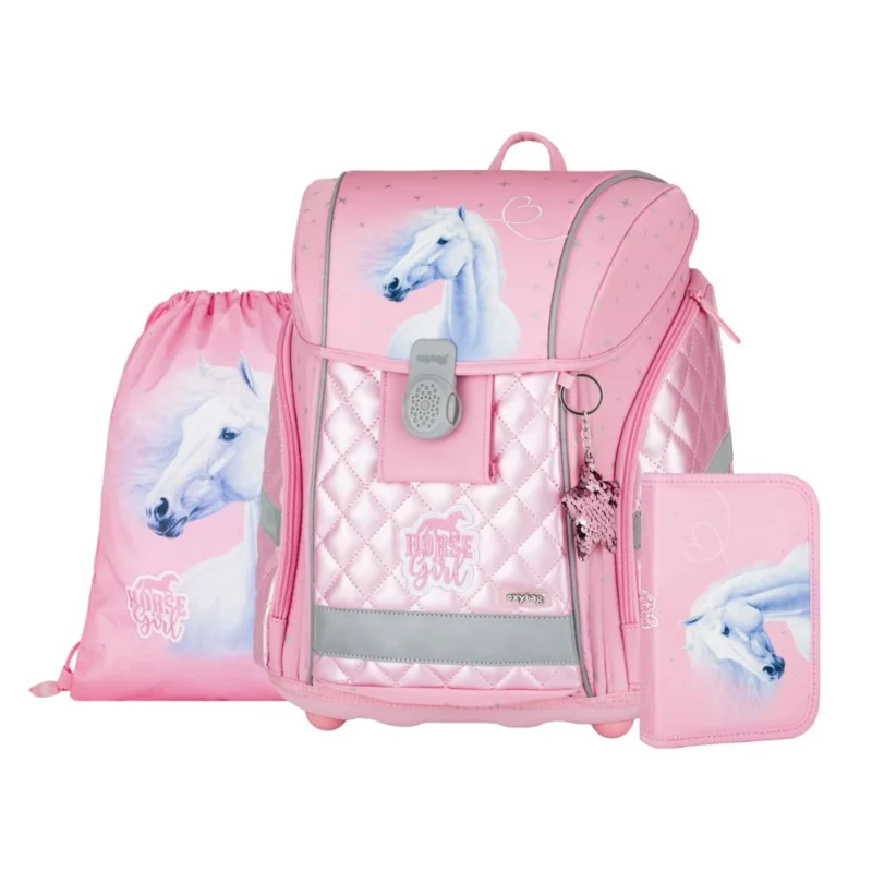 Školní set 3ks PREMIUM LIGHT kůň romantic Oblíbený