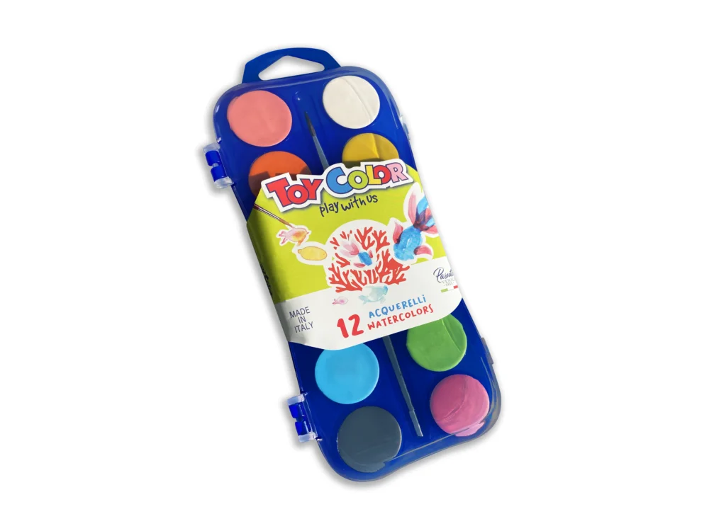 Vodové barvy Toy Color - 12 barev Ověřený