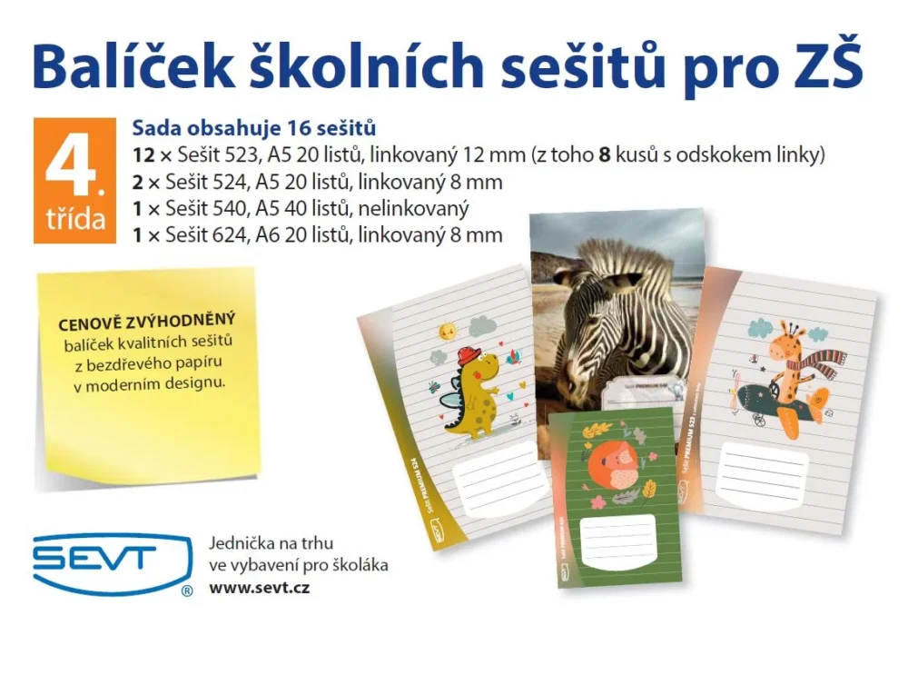 Ihned K Objednání Balíček školních sešitů pro 4. třídu ZŠ