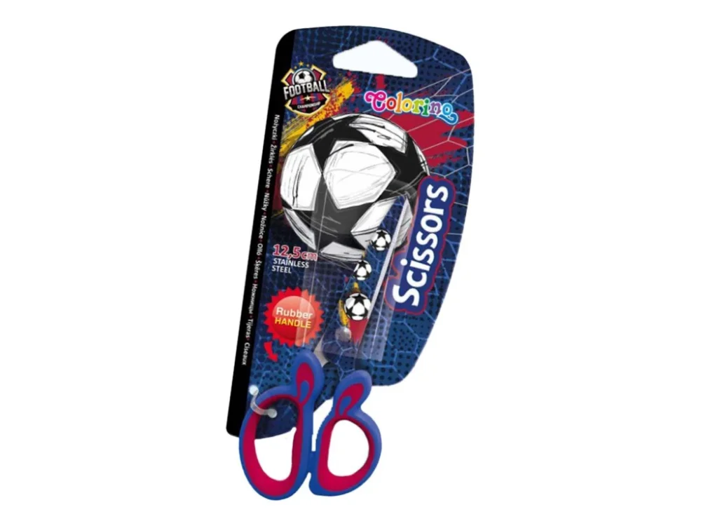 Dětské nůžky Colorino 12,5 cm s potiskem - Fotbal Nakupujte Hned